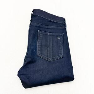 Rag & Bone High Rise Skinny Indigo Dark Wash Denim Jeans Zip Fly Size 29